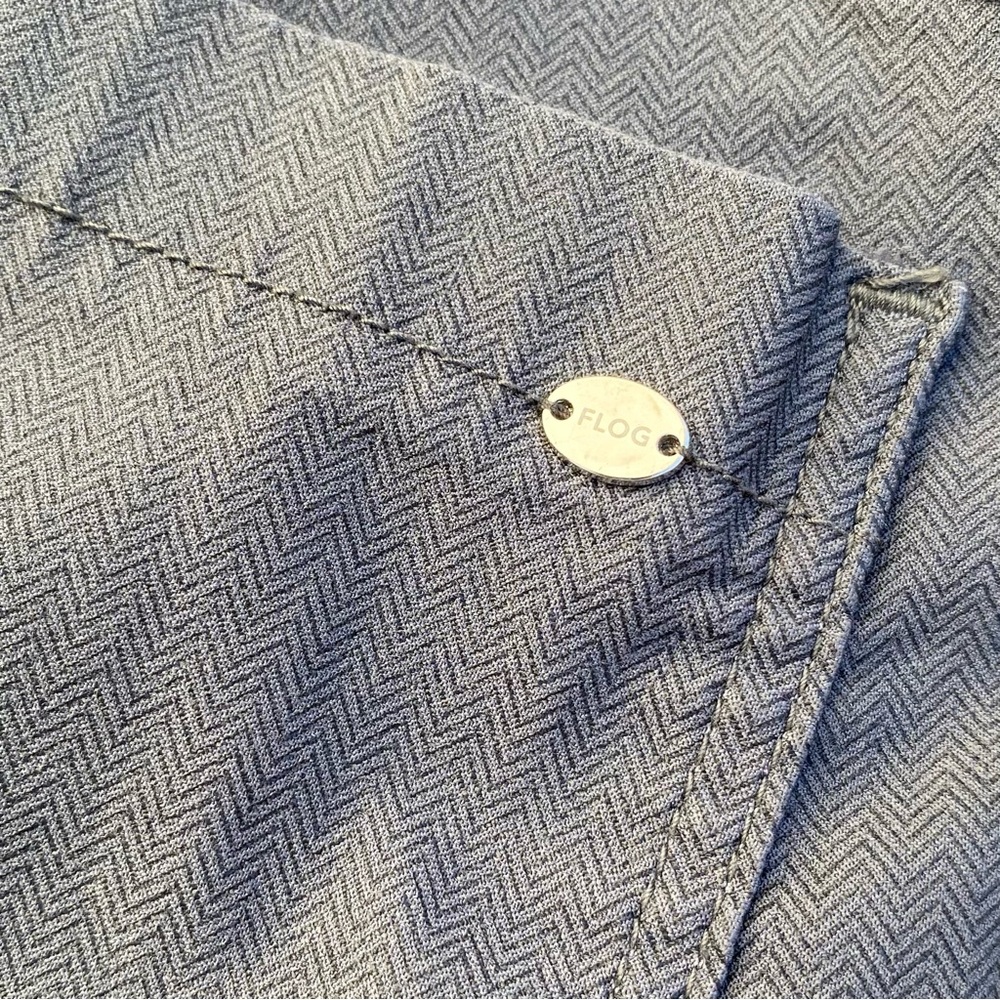 BEVY FLOG Gaya Cargo Blue/Gray Herringbone Womens Sz 25 Jogger Pants - Picture 6 of 12
